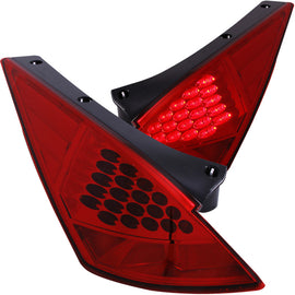 ANZO 2003-2005 Nissan 350Z luces traseras LED rojas