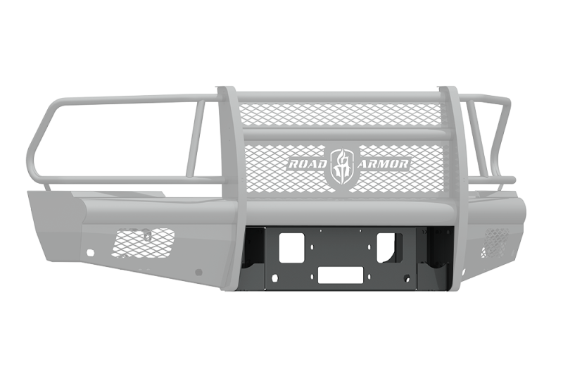 Road Armor 10-18 Dodge 2500 Vaquero Placa de cabrestante frontal - Tex Blk