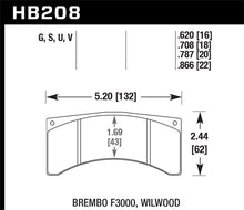 Cargar imagen en el visor de la galería, Pastillas de freno Hawk NASCAR DTC-60 - Delanteras