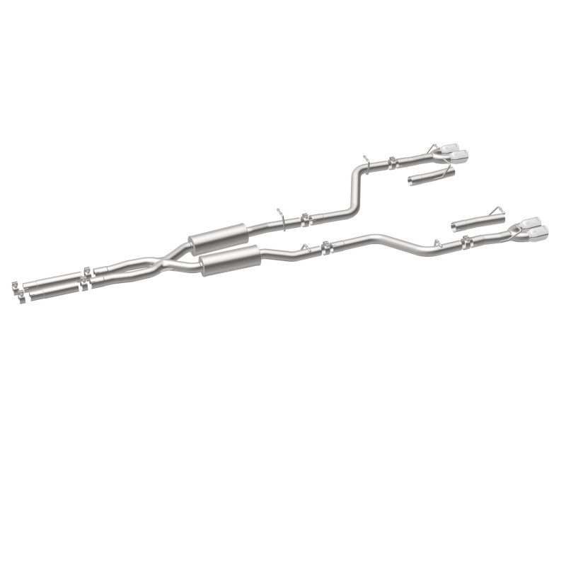 MagnaFlow Cat-Back, SS, 2.5 pulgadas, cuádruple trasero dividido con punta de 3.5 pulgadas 2015 Dodge Challenger 3.6L V6