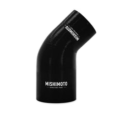 Cargar imagen en el visor de la galería, Acoplador reductor de silicona Mishimoto 45 grados 2,25 pulgadas a 3 pulgadas - Negro
