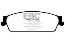 Cargar imagen en el visor de la galería, EBC 09-14 Cadillac Escalade 6.0 Hybrid Greenstuff Rear Brake Pads