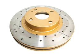 DBA 98 Mazda Protege (pinza delantera fundida No. 22-14) 1.8L Rotor delantero perforado y ranurado Street Series