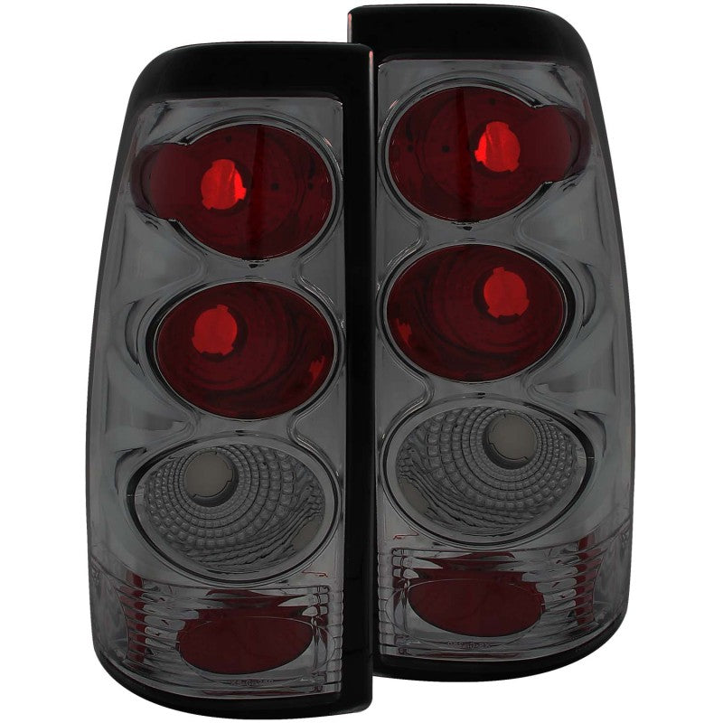 ANZO 1999-2002 Chevrolet Silverado 1500 luces traseras ahumadas