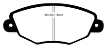 Cargar imagen en el visor de la galería, EBC 01-04 Jaguar X-Type 2.5 Redstuff Front Brake Pads