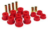 Prothane 80-98 Ford F250/350 4wd Bujes de resorte delantero - Rojo