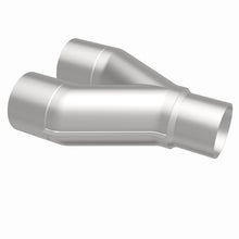 Cargar imagen en el visor de la galería, MagnaFlow Universal Trans Y-Pipe All SS 4inch (Dual) 3.5inch (Single) x 13inch (Overall)