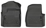 Husky Liners 17 Ford F-250 F-350 Super Duty Standard Cab WeatherBeater Revestimientos de piso delantero negros