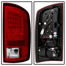 Cargar imagen en el visor de la galería, Spyder Dodge Ram 07-08 1500 Version 2 LED Tail Lights - Red Clear ALT-YD-DRAM06V2-LED-RC