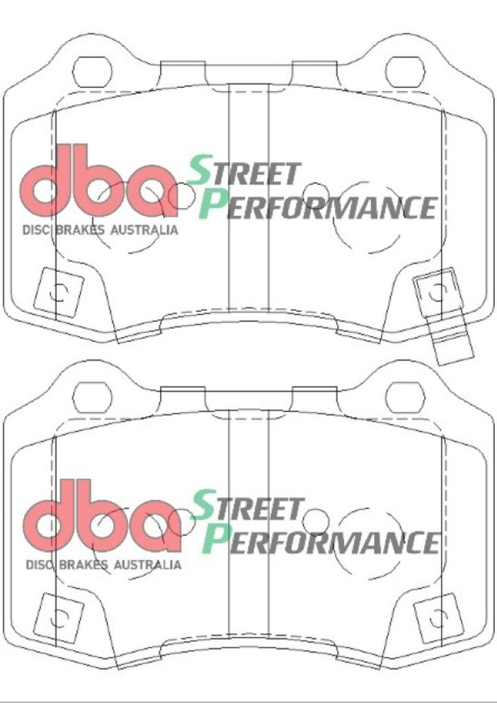 Pastillas de freno delanteras de rendimiento DBA 11-22 Jeep Grand Cherokee SP