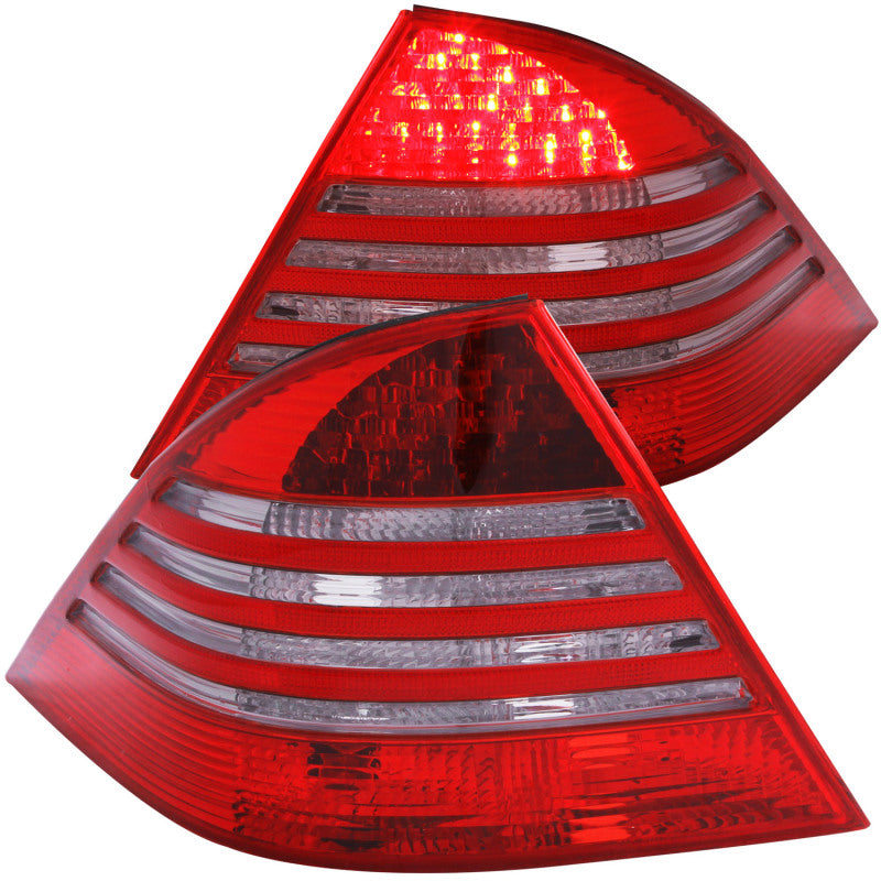 ANZO 2000-2005 Mercedes Benz Clase S W220 luces traseras LED rojo/ahumado