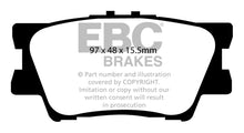 Cargar imagen en el visor de la galería, EBC 13+ Lexus ES300h 2.5 Hybrid Redstuff Rear Brake Pads