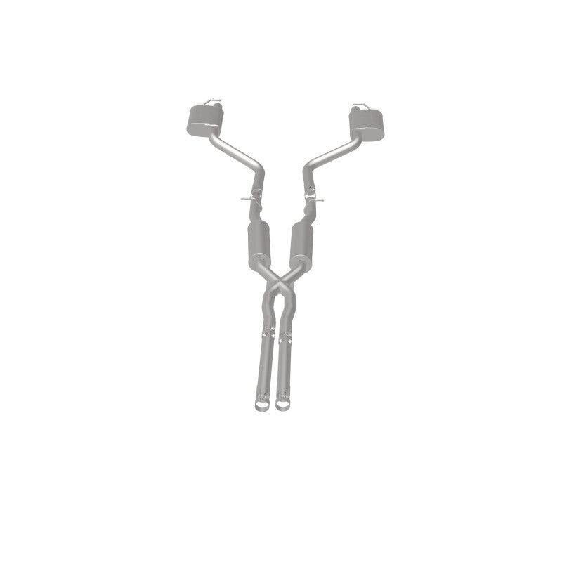 MagnaFlow Cat-Back SS 2.5 pulgadas salida trasera doble dividida (puntas OEM) 15-16 Dodge/Chrysler Charger/300 5.7L V8