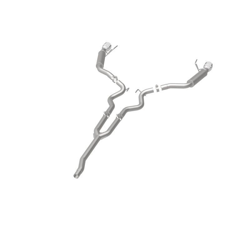 MagnaFlow Cat-Back 15-16 Ford Mustang 2.3L L4 Competition SS 3 pulgadas, parte trasera doble dividida, puntas negras de 4.5 pulgadas