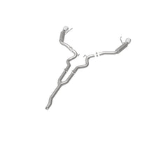 Cargar imagen en el visor de la galería, MagnaFlow Cat-Back 15-16 Ford Mustang 2.3L L4 Competition SS 3 pulgadas, parte trasera doble dividida, puntas negras de 4.5 pulgadas