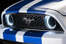 Cargar imagen en el visor de la galería, Oracle Ford Mustang 10-13 WP LED Fog Halo Kit (Grille Style) - White SEE WARRANTY