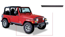 Bushwacker 97-06 Jeep Wrangler Trail Armor Paneles basculantes laterales - Negro