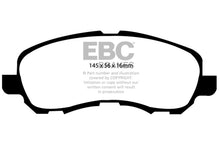 Cargar imagen en el visor de la galería, EBC 07+ Jeep Compass 2.0 (rotores traseros de 262 mm) Pastillas de freno delanteras Greenstuff