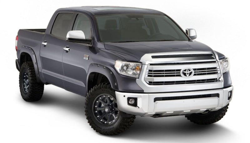 Bushwacker 16-18 Toyota Tundra Fleetside OE Style Bengalas - 4 piezas - Gris magnético