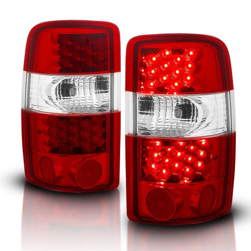 ANZO 2000-2006 Chevrolet Suburban luces traseras LED rojo/transparente