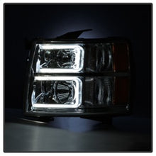 Cargar imagen en el visor de la galería, Xtune Chevy Silverado 1500/2500/3500 07-13 Halo Projector Headlights Chrome PRO-JH-CS07-LED-C