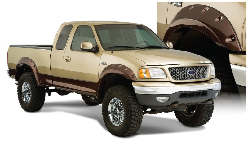 Bushwacker 97-03 Ford F-150 bengalas estilo recortado 2 piezas - negro