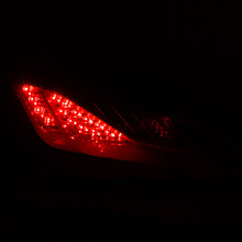 Cargar imagen en el visor de la galería, ANZO 2010-2013 Hyundai Genesis luces traseras LED rojo/transparente