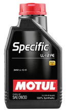 Load image into Gallery viewer, Motul 1L 100% Synthetic High Performance Engine Oil ACEA C2 BMW LL-12 FE+ 0W30