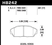 Cargar imagen en el visor de la galería, Hawk 90-93 Acura Integra 1.8L GS/LS/RS / 92-93 Integra GSR / 88-91 Preludio 2.0L / 91-93 Del Sol Perf