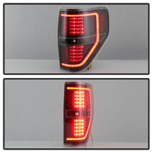 Cargar imagen en el visor de la galería, xTune 09-14 Ford F-150 Light Bar LED Tail Lights - Black (ALT-JH-FF15009-LBLED-BK)
