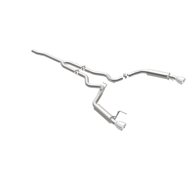 MagnaFlow Cat-Back 15-16 Ford Mustang 2.3L L4 Competition SS 3 pulgadas, parte trasera doble dividida, puntas negras de 4.5 pulgadas