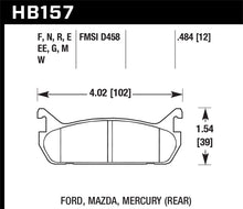 Cargar imagen en el visor de la galería, Hawk 89-93 Mazda Miata/MX-5 1.6L Pastillas de freno traseras de carrera negras