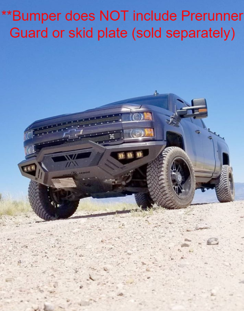 Road Armor 15-19 Chevy 2500 SPARTAN Parachoques delantero - Tex Blk