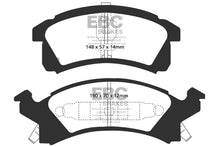 Cargar imagen en el visor de la galería, EBC 91-95 Buick Skylark 2.3 Pastillas de freno delanteras Redstuff