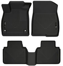 Cargar imagen en el visor de la galería, Husky Liners 2018 Honda Accord WeatherBeater Revestimientos negros para el piso del asiento delantero y segundo