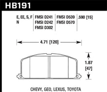 Cargar imagen en el visor de la galería, Hawk 86-88 Chevy Nova / 90-92 Geo Prizm GSI / 90-92 Prizm LSI / Toyota (Various) Race Front Brake Pa