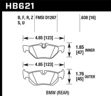 Cargar imagen en el visor de la galería, Hawk 2011-2011 BMW 125i HPS 5.0 Rear Brake Pads