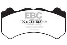 Cargar imagen en el visor de la galería, EBC 08-11 Nissan GT-R (R35) 3.8 Twin Turbo (Cast Iron Rotors) Bluestuff Front Brake Pads