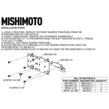 Cargar imagen en el visor de la galería, Reubicación de la placa de matrícula del parachoques de plástico Mishimoto 2021+ Ford Bronco