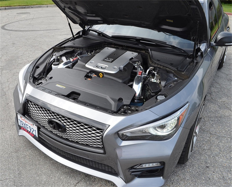 Injen 14 Infiniti Q50 3.7L V6 Negro Entrada doble de ram corta con MR Techn y protectores térmicos