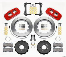 Cargar imagen en el visor de la galería, Wilwood AERO6 Front Hat Kit 14.00 Red 2005-2014 Mustang w/ BMR Suspn. w/Lines