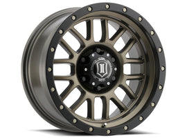 ICON Alpha 17x8.5 6x5.5 0mm Offset 4.75in BS Rueda de bronce con diámetro de 106.1mm