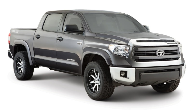 Bushwacker 14-18 Toyota Tundra Fleetside Extend-A-Fender estilo bengalas 4 piezas - negro