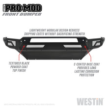 Cargar imagen en el visor de la galería, Westin 13-18 Dodge Ram 1500 / 2019 Ram 1500 Classic Pro-Mod Front Bumper