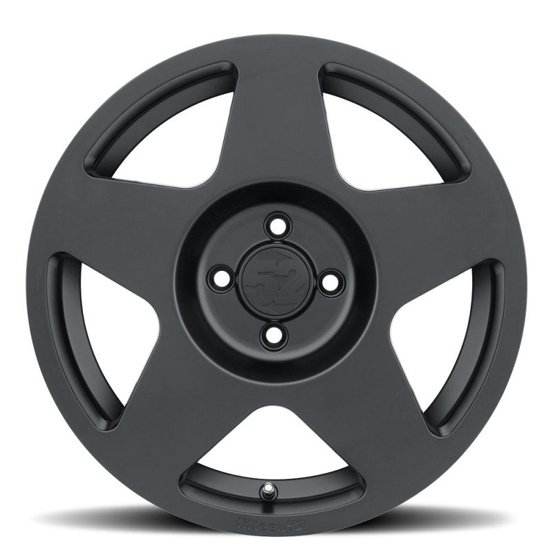 quince52 Tarmac 17x7.5 4x108 42mm ET 63.4mm Rueda negra de asfalto con orificio central