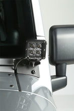 Cargar imagen en el visor de la galería, Rugged Ridge 07-18 Jeep Wrangler JK Textured Black Windshield Aux. Light Mounting Brackets
