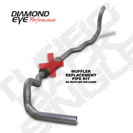 KIT Diamond Eye 4 pulgadas TB MFLR RPLCMENT TUBO SGL AL: 89-93 DODGE CUMMINS 5.9L
