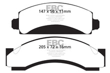 Cargar imagen en el visor de la galería, EBC 74-80 Chevrolet C30 (JB8) Pastillas de freno delanteras Yellowstuff