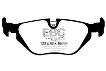 Cargar imagen en el visor de la galería, EBC 96-98 BMW Z3 1.9 Pastillas de freno traseras Greenstuff
