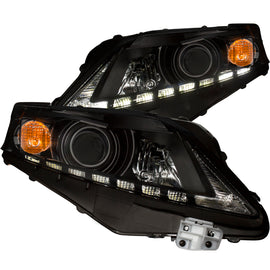 ANZO 2010-2012 Lexus Rx350 Faros delanteros con barra en U, color negro